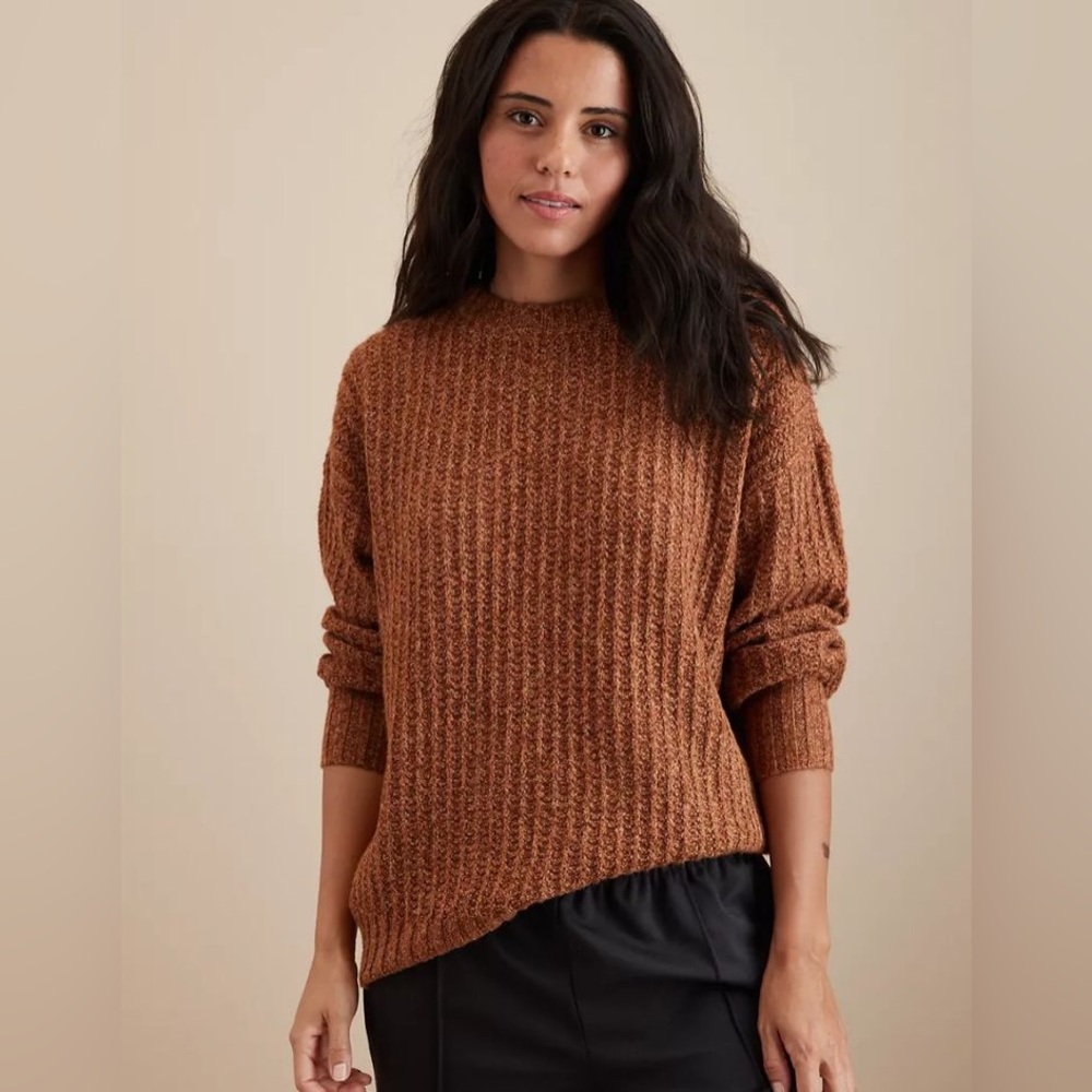 American Eagle Brown Textured Knit Sweater - Size XL - New with Tags